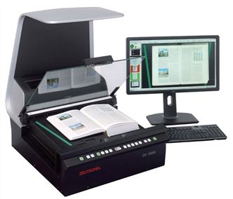 Non-contact book scanner, document-only file, document-specific scanner