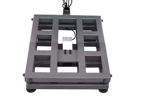 What are the structural characteristics of the electronic platform scale?