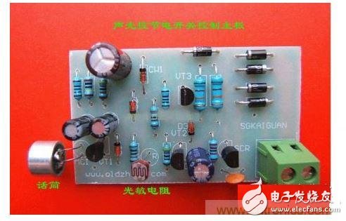 Circuit sharing: sound and light control power switch circuit design