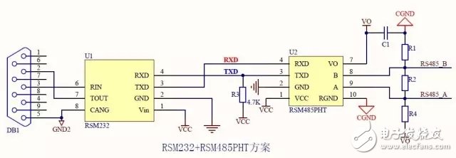 Tells about three kinds of RS232 to RS485 circuit design - circuit diagram reading every day (254)