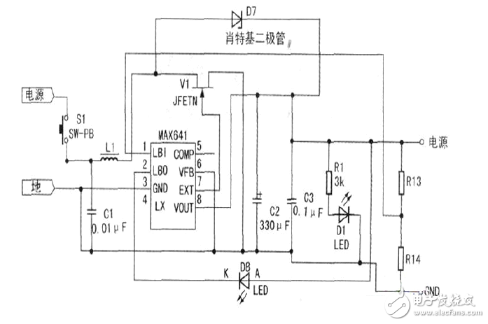 Laser detection indicating device system circuit design