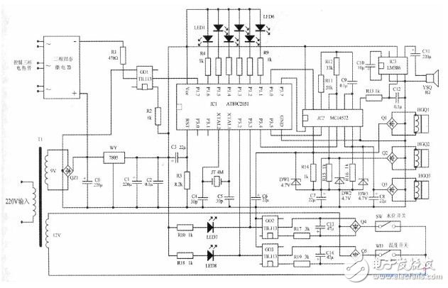 Using AT89C205l intelligent detection control circuit design