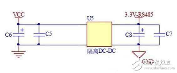 Design of long-distance data communication circuit for RS485 interface with 3.3V power supply