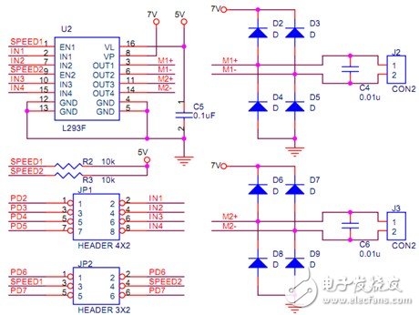 Intelligent Bluetooth barrier car system circuit design