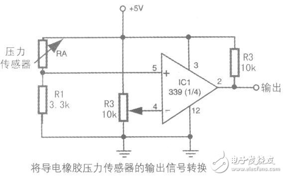 Circuit design of robot contact object detection technology