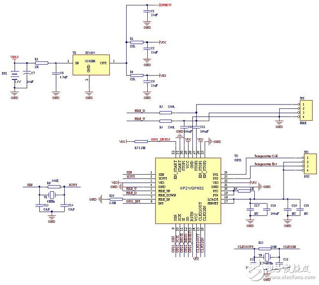 Interpretation of GP21+EFM32 low-power heat meter circuit - circuit diagram read every day (106)