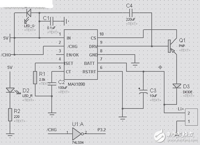 Circuit diagram read every day (25): Lithium battery fast charging circuit based on single chip microcomputer