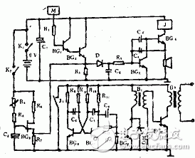 Electronic circuit diagram with anti-theft alarm function