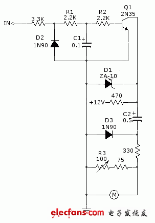 Transistor tachometer schematic