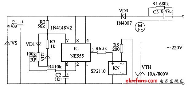 Motor speed control circuit