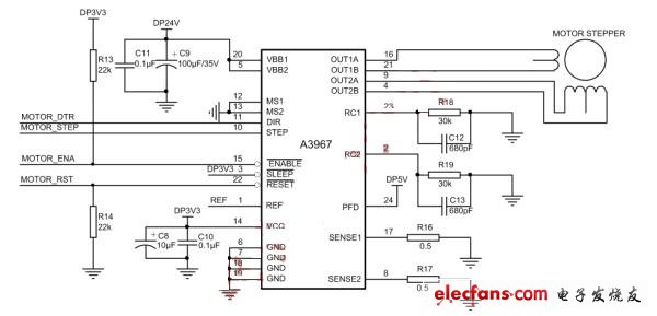 LT2221 stepper motor drive circuit