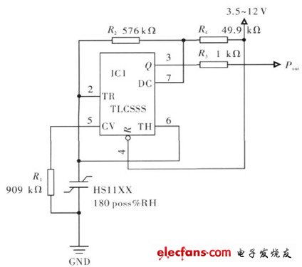 Humidity sensing circuit