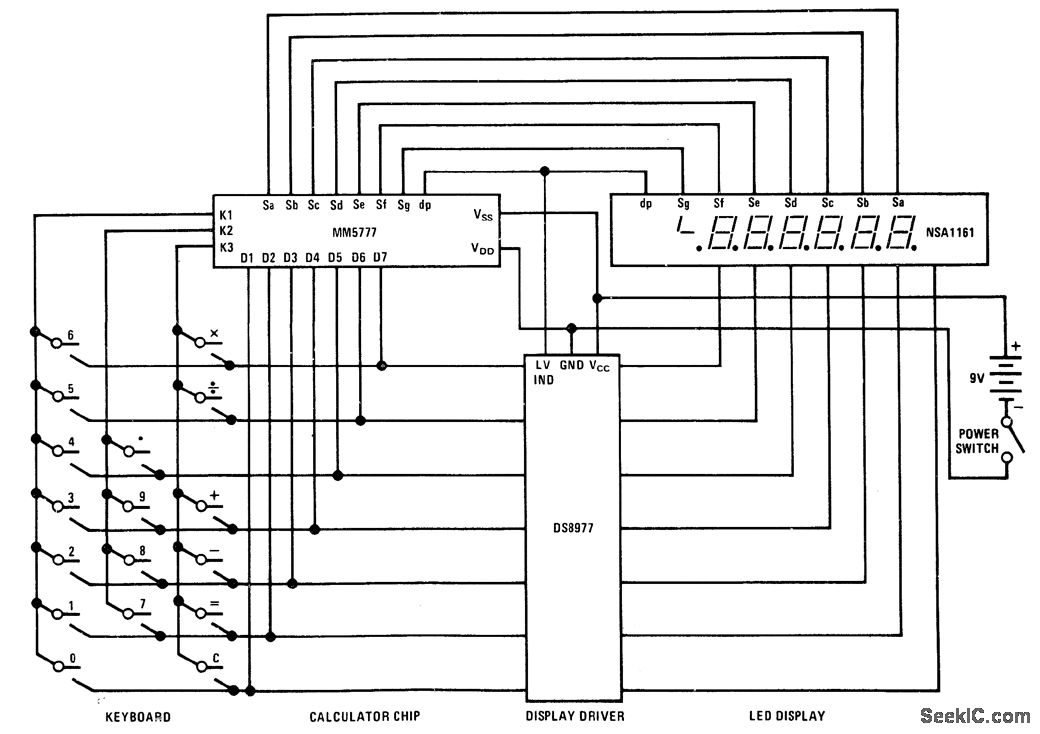 Six-digit four-function circuit (1)