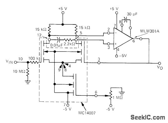 Metal oxide semiconductor field effect transistor input buffer circuit