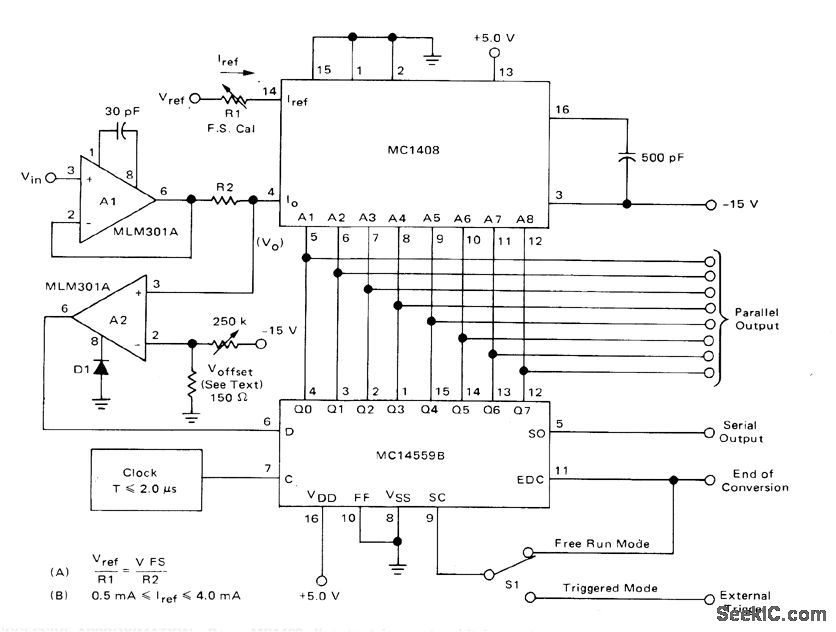 8-bit successive approximation circuit