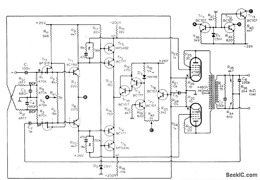 Double tube Williamson output