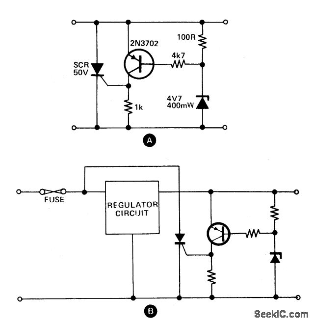 Simple crowbar circuit