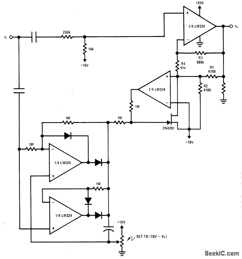 Linear 1:4 volume expander