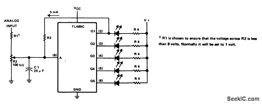 5th order voltage level indicator circuit