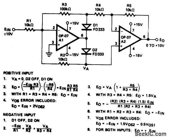 Precision AVSOLUTE VALUR circuit