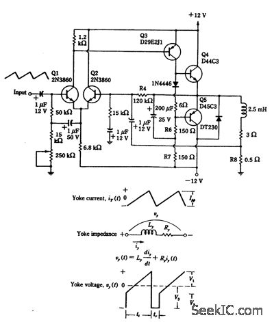 Television vertical deflection circuit