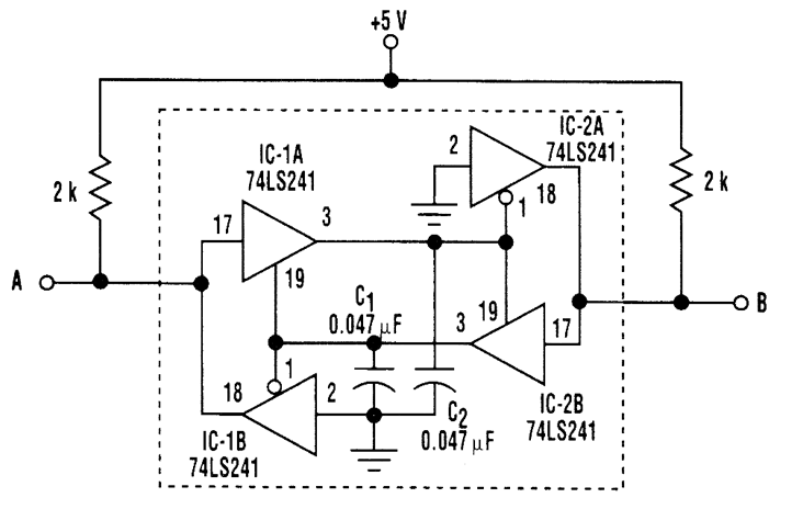 Simple bidirectional buffer design