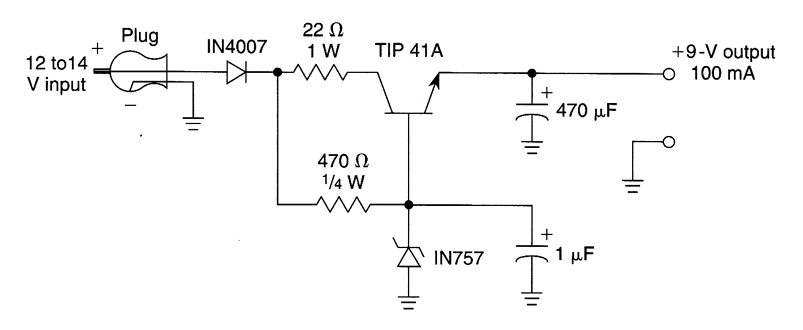 9V cigarette lighter adapter