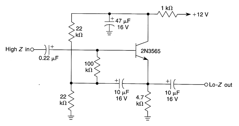 High impedance microphone input resistance