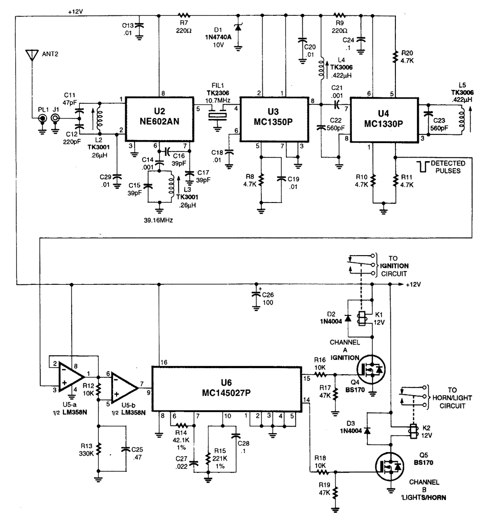 Car safety system receiver