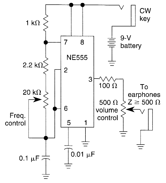 Code practice oscillator