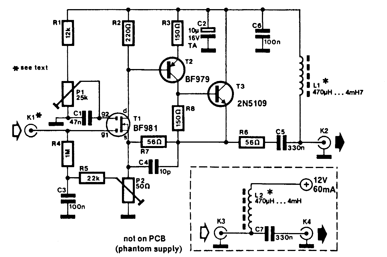 Very low frequency / very high frequency broadband low noise active antenna