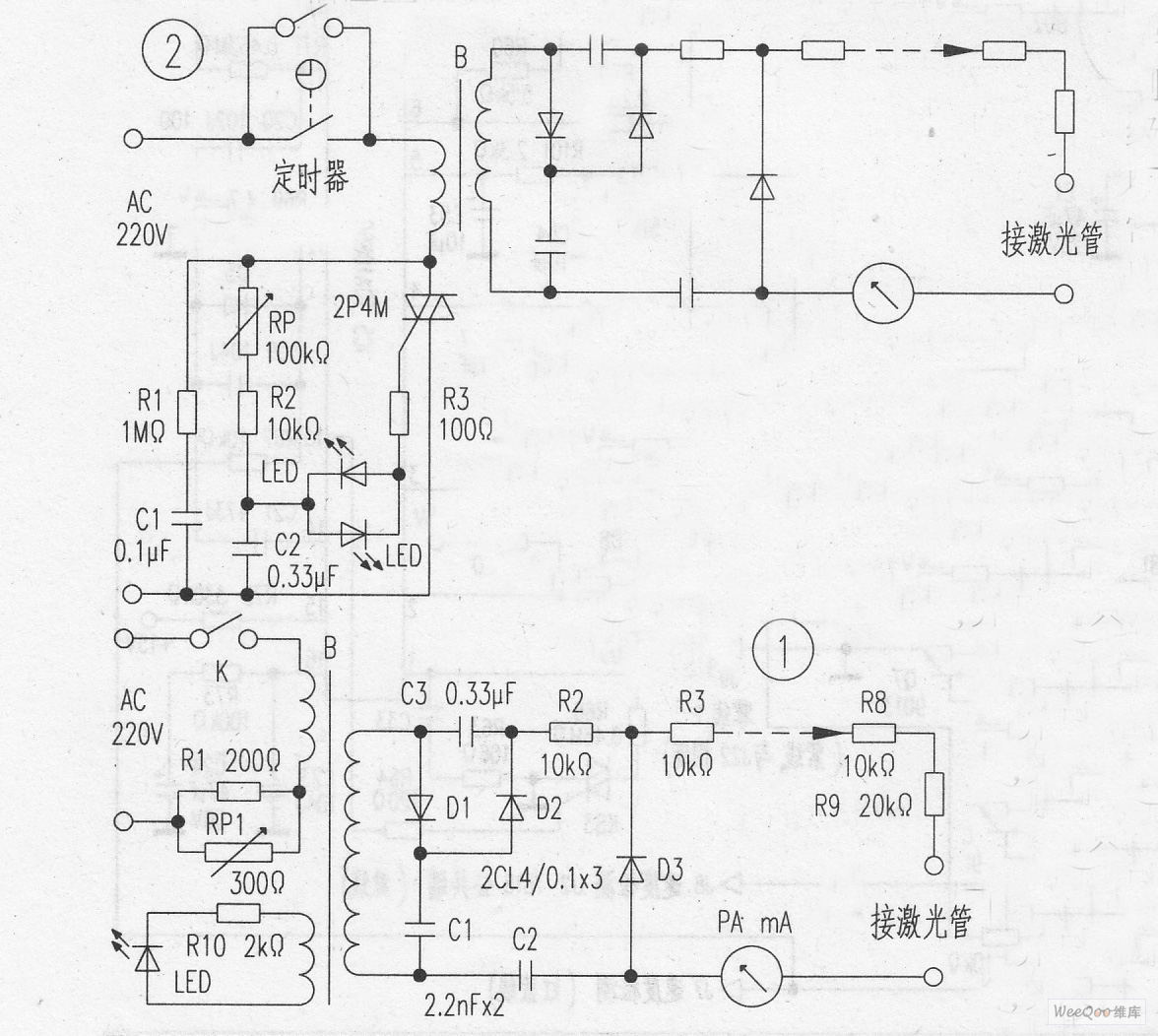 HN866 type holmium laser treatment instrument circuit