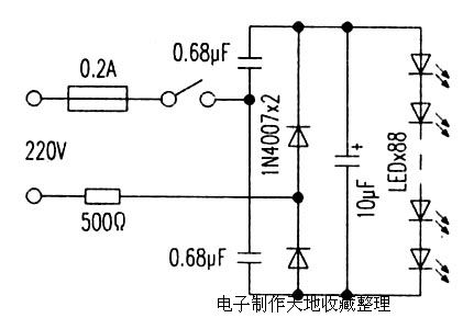 Simple LED desk lamp circuit