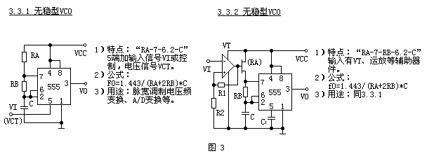 Unstable VCO circuit diagram