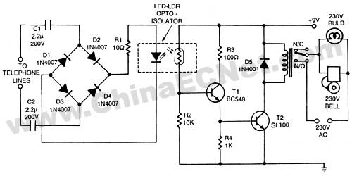 Simple audio camera indicator circuit