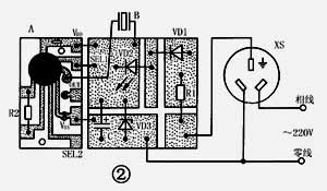 Household appliance leakage alarm socket simple circuit