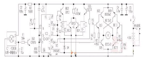 Remote control car circuit diagram