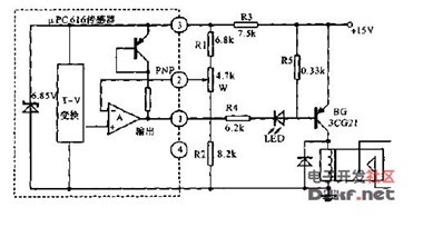 uPC616 temperature controller circuit