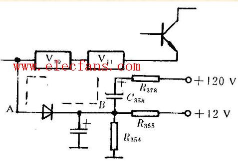 Display shutdown highlight elimination circuit