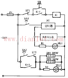 CXG58-02 dual function electronic disinfection cabinet circuit