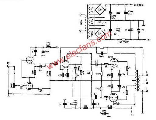 High quality 10W super linear amplifier circuit schematic