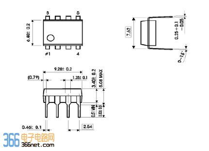 YD2822 package outline drawing