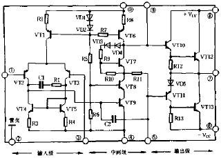 50W power amplifier circuit schematic