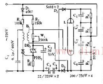 Common ballroom strobe light circuit