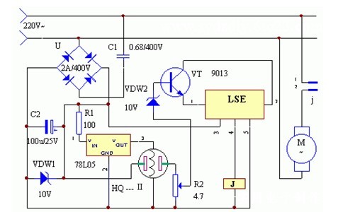 Automatic exhaust switch circuit principle