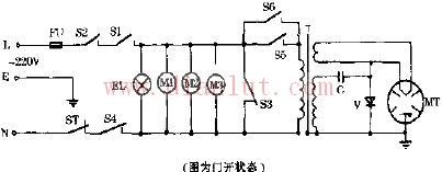Wanhe WK173 mechanical microwave oven circuit diagram