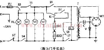 Wanhe WK237A mechanical barbecue microwave oven circuit