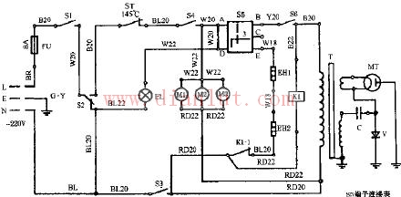 èš¬åŽMB30TFC-2 MB20TFC-2 mechanical barbecue microwave oven circuit