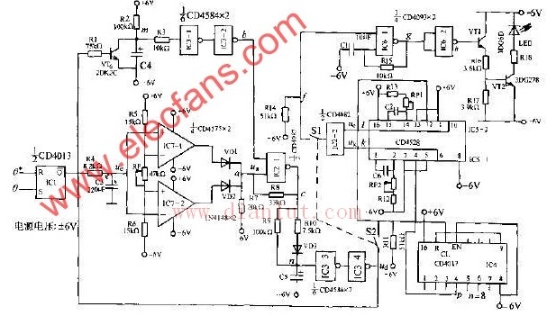 Loss-locking alarm circuit based on phase-locked servo system