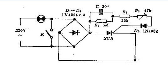 About the lighting dimming switch circuit diagram